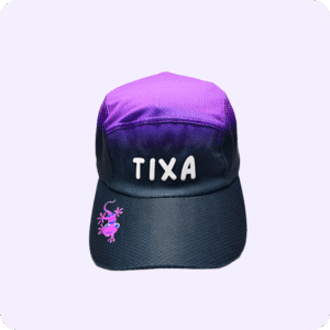 Boné Tixa preto e roxo